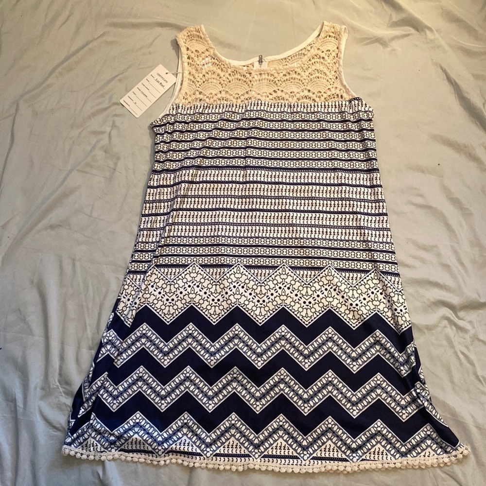 Leo Rosi Patterned Dress size Medium